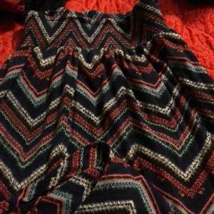 Long multi maxi skirt with Elastic waist